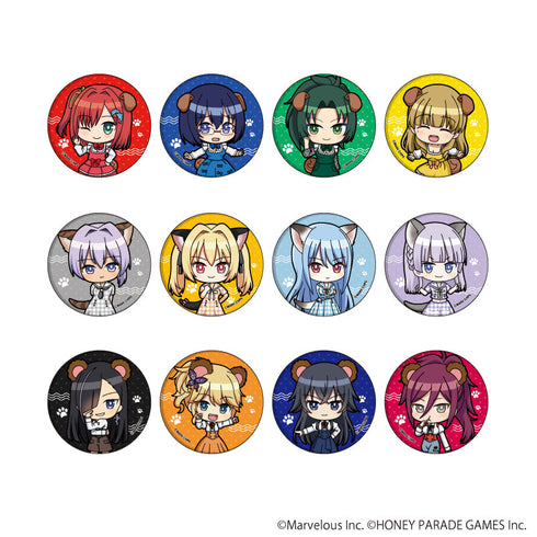 『ドルフィンウェーブ』缶バッジ03/ケモミミver. BOX(全12種)(ミニキャライラスト)