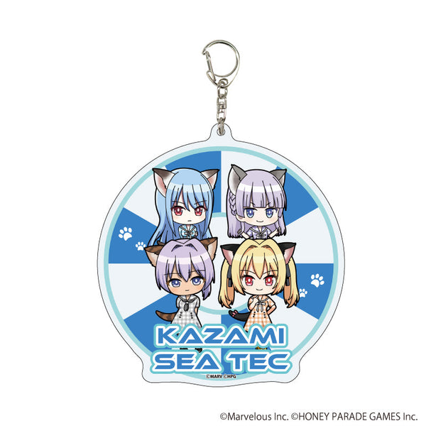 『ドルフィンウェーブ』デカアクリルキーホルダー07/KAZAMI SEA TEC ケモミミver.(ミニキャライラスト)