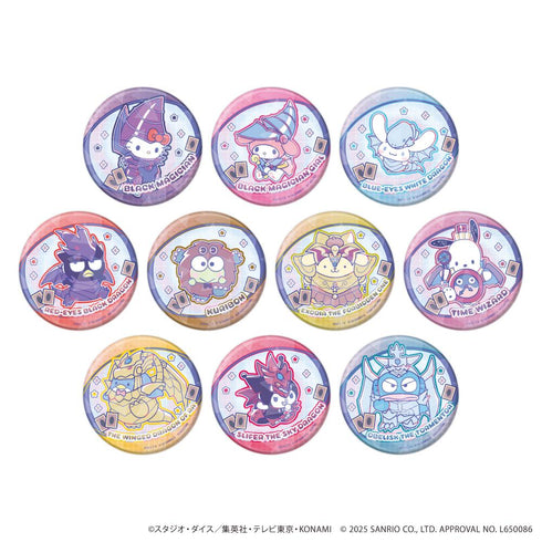 『遊☆戯☆王デュエルモンスターズ×サンリオキャラクターズ』ホログラム缶バッジ(65mm)01/BOX(全10種)(コラボイラスト)