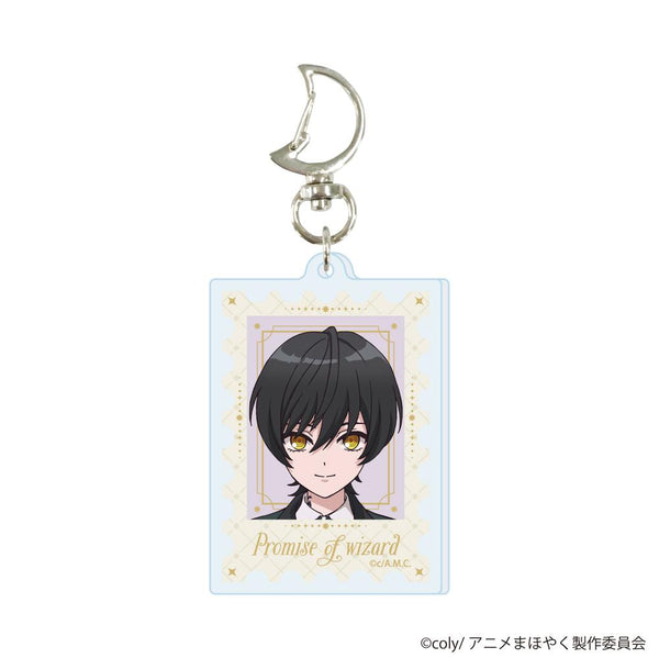 『魔法使いの約束』月型ナスカン付きアクリルキーホルダー05/スノウ(公式イラスト)