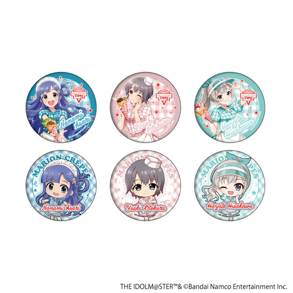 『アイドルマスター シンデレラガールズ』缶バッジ11/クレープ屋ver. BOX(全6種)(描き下ろし&ミニキャライラスト)