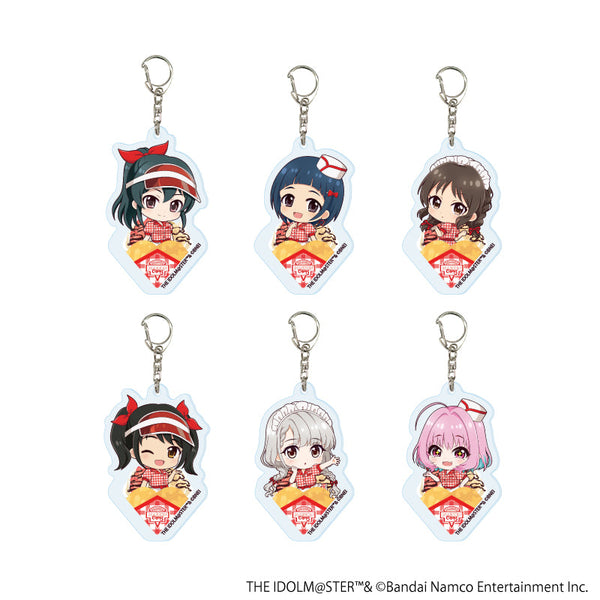 『アイドルマスター シンデレラガールズ』アクリルキーホルダー08/クレープ屋ver. BOX(全6種)(ミニキャライラスト)