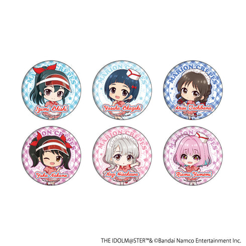 『アイドルマスター シンデレラガールズ』缶バッジ12/クレープ屋ver. BOX(全6種)(ミニキャライラスト)