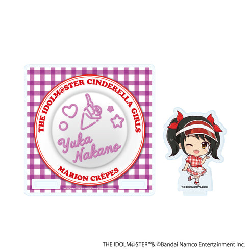 『アイドルマスター シンデレラガールズ』アクリルコースタースタンド10/中野有香 クレープ屋ver.(ミニキャライラスト)