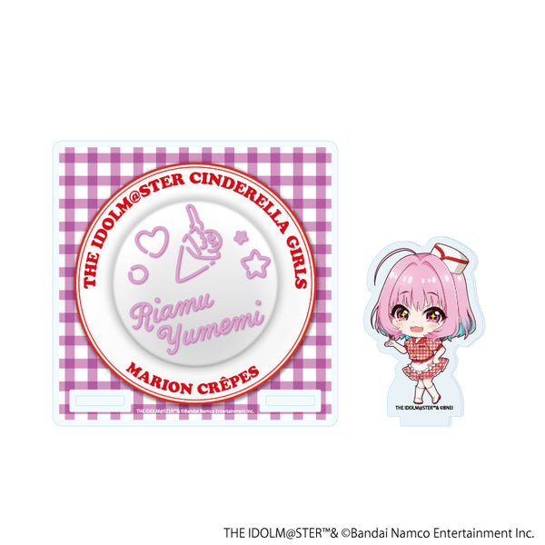 『アイドルマスター シンデレラガールズ』アクリルコースタースタンド12/夢見りあむ クレープ屋ver.(ミニキャライラスト)