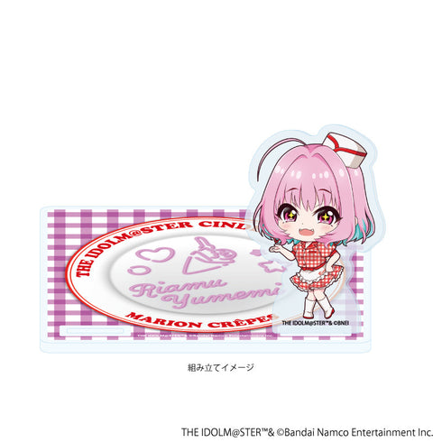 『アイドルマスター シンデレラガールズ』アクリルコースタースタンド12/夢見りあむ クレープ屋ver.(ミニキャライラスト)