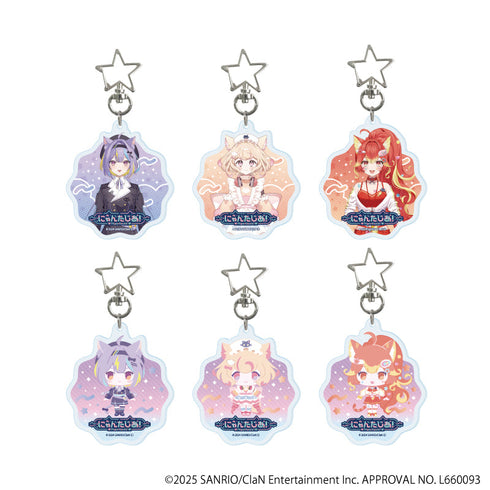 『にゃんたじあ!』星型ナスカンアクリルキーホルダー01/BOX(全6種)(公式イラスト)