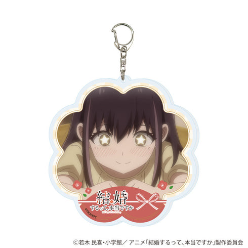 『結婚するって、本当ですか』デカアクリルキーホルダー02/本城寺莉香(場面写イラスト)