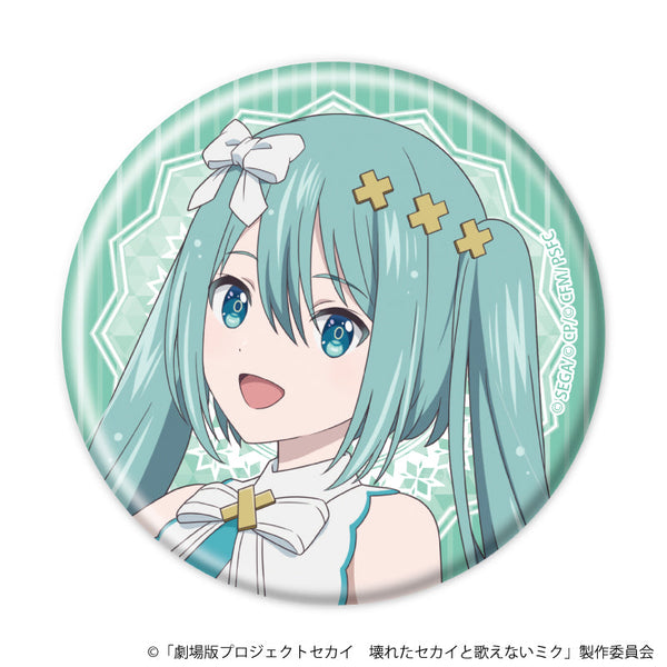 『プロジェクトセカイ 壊れたセカイと歌えないミク』缶バッジ01/開かれた窓のセカイの初音ミク コラボカフェver.(描き下ろしイラスト)