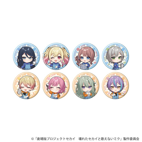 『プロジェクトセカイ 壊れたセカイと歌えないミク』ミニキャラ缶バッジ07/コラボカフェver. BOX(全8種)(描き下ろしイラスト)
