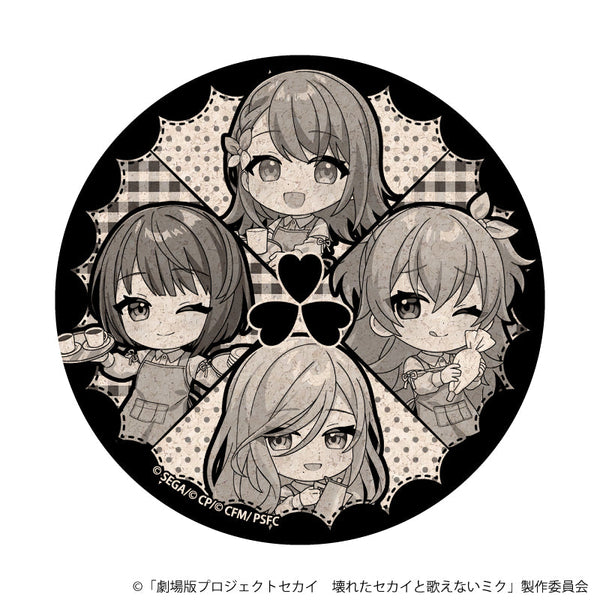 『プロジェクトセカイ 壊れたセカイと歌えないミク』ミニキャラコルクコースター02/MORE MORE JUMP! コラボカフェver.(描き下ろしイラスト)