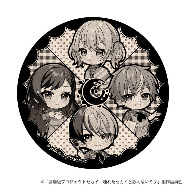 『プロジェクトセカイ 壊れたセカイと歌えないミク』ミニキャラコルクコースター03/Vivid BAD SQUAD コラボカフェver.(描き下ろしイラスト)