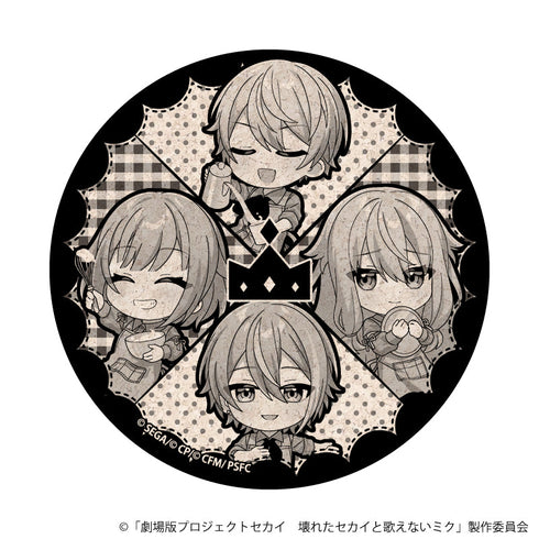 『プロジェクトセカイ 壊れたセカイと歌えないミク』ミニキャラコルクコースター04/ワンダーランズ×ショウタイム コラボカフェver.(描き下ろしイラスト)