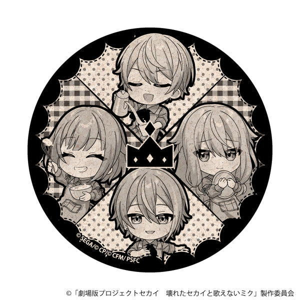 『プロジェクトセカイ 壊れたセカイと歌えないミク』ミニキャラコルクコースター04/ワンダーランズ×ショウタイム コラボカフェver.(描き下ろしイラスト)