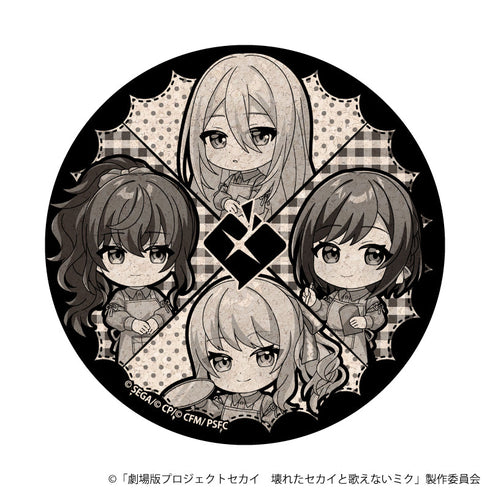 『プロジェクトセカイ 壊れたセカイと歌えないミク』ミニキャラコルクコースター05/25時、ナイトコードで。 コラボカフェver.(描き下ろしイラスト)