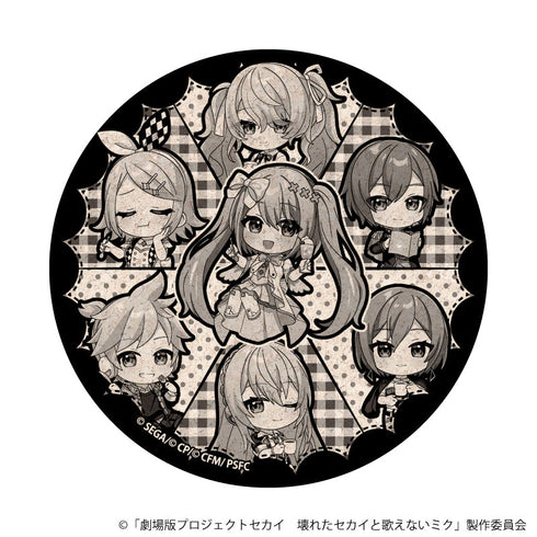 『プロジェクトセカイ 壊れたセカイと歌えないミク』ミニキャラコルクコースター06/バーチャル・シンガー コラボカフェver.(描き下ろしイラスト)