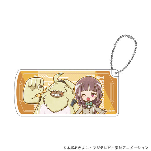 『デジモンゴーストゲーム』スライド式小物ケース02/月夜野 瑠璃&アンゴラモン(レトロアートイラスト)