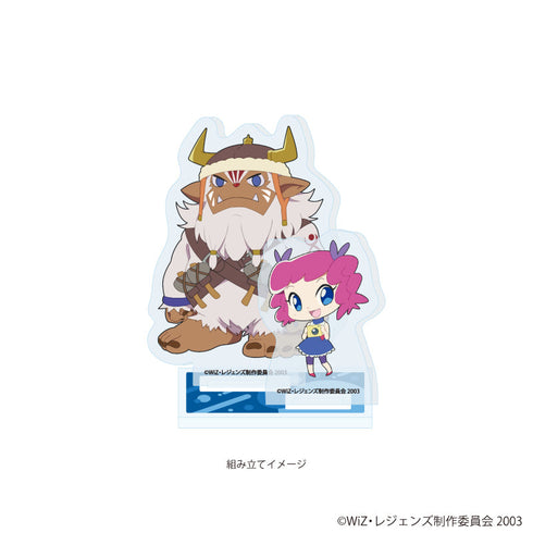『レジェンズ 甦る竜王伝説』アクリルスタンドプレート02/メグ&ズオウ(ミニキャライラスト)