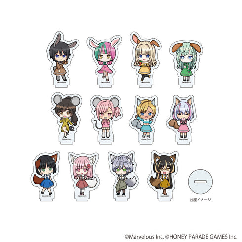 『ドルフィンウェーブ』アクリルぷちスタンド02/ケモミミver. BOX(全12種)(ミニキャライラスト)