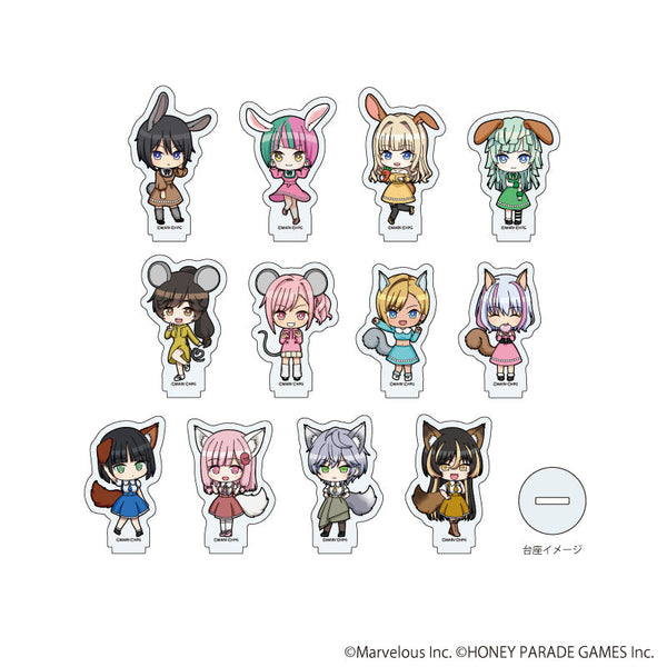 『ドルフィンウェーブ』アクリルぷちスタンド02/ケモミミver. BOX(全12種)(ミニキャライラスト)
