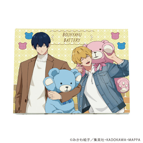 『忘却バッテリー』キャンバスボード02/清峰葉流火&要圭 くまのぬいぐるみver.(描き下ろしイラスト)