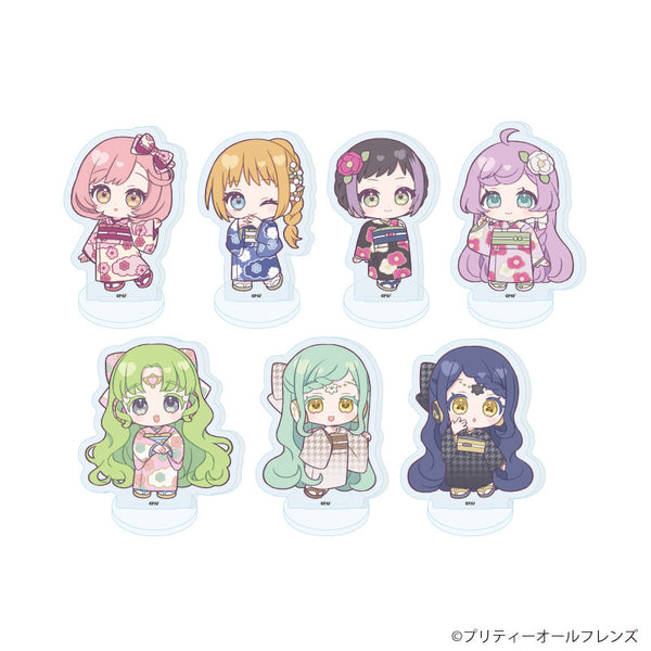 『プリティーオールフレンズ』アクリルぷちスタンド13/和装ver. BOX(全7種)(ミニキャライラスト)