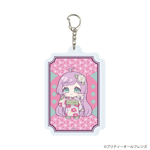 『プリティーオールフレンズ』アクリルキーホルダー12/らぁら 和装ver.(ミニキャライラスト)