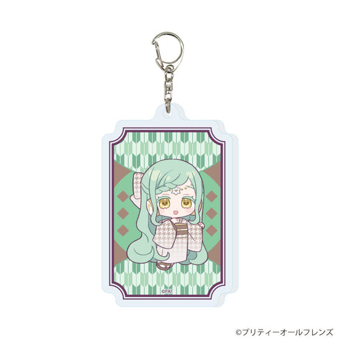 『プリティーオールフレンズ』アクリルキーホルダー14/ファララ 和装ver. (ミニキャライラスト)