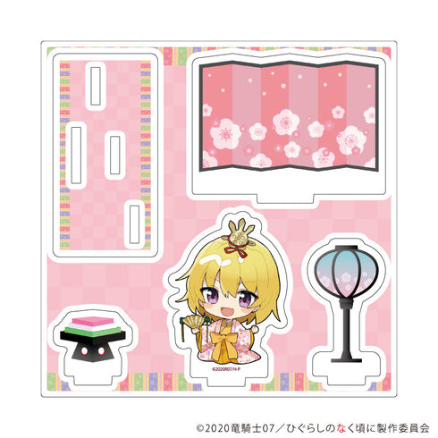 『ひぐらしのなく頃に 卒』アクリルスタンドプレート04/北条沙都子 ひな祭りver.(ミニキャライラスト)