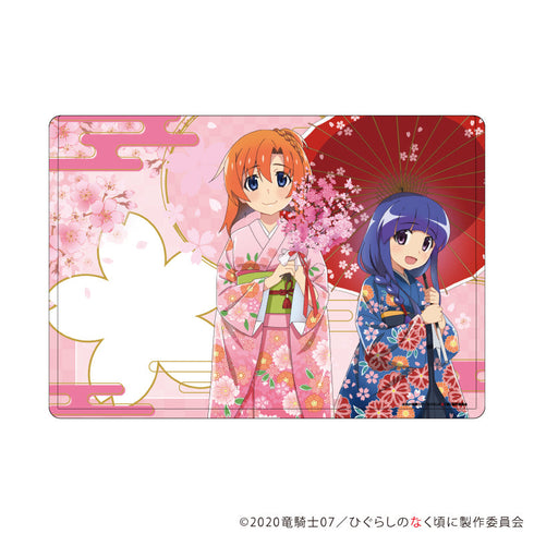 『ひぐらしのなく頃に 卒』キャラクリアケース11/竜宮レナ&古手梨花 桜和装ver.(描き下ろしイラスト)