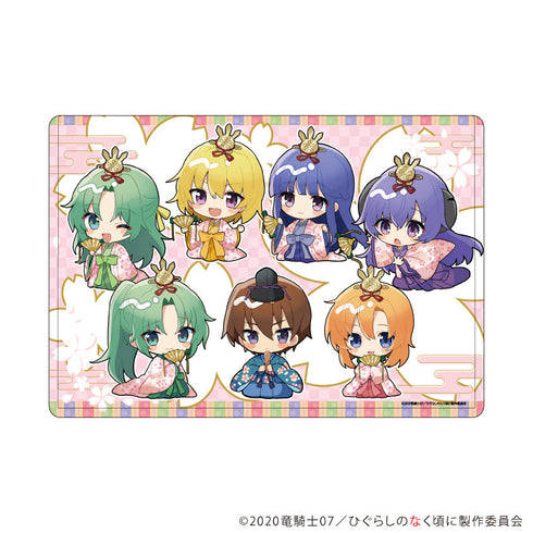 『ひぐらしのなく頃に 卒』キャラクリアケース12/集合デザイン ひな祭りver.(ミニキャライラスト)