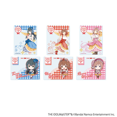 『学園アイドルマスター』アクリルカード03/クレープ風ドレスver. BOX(全6種)(描き下ろし&ミニキャライラスト)