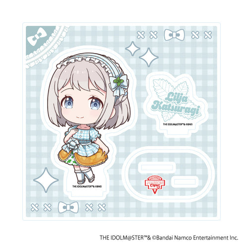 『学園アイドルマスター』アクリルスタンドプレート05/葛城リーリヤ クレープ風ドレスver.(ミニキャライラスト)