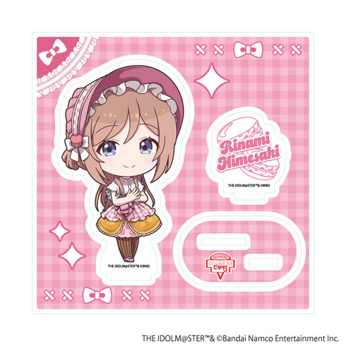 『学園アイドルマスター』アクリルスタンドプレート11/姫崎莉波 クレープ風ドレスver.(ミニキャライラスト)