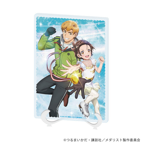 『メダリスト』アクリルアートボード(A5サイズ)01/結束いのり&明浦路 司(公式イラスト)