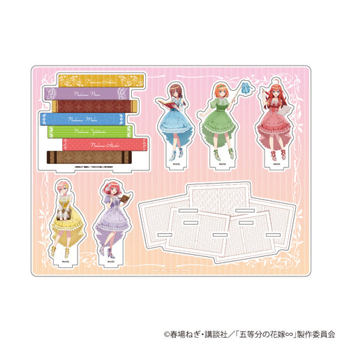 『五等分の花嫁∽』アクリルジオラマ04/集合デザイン 本の守り人ver.(公式イラスト)