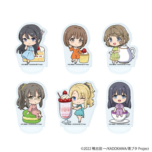 『青春ブタ野郎はランドセルガールの夢を見ない』アクリルぷちスタンド01/お茶会ver. BOX(全6種)(ミニキャライラスト)