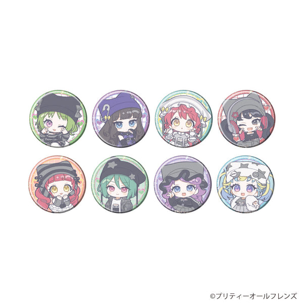 『プリティーオールフレンズ』缶バッジ20/猫耳ニット帽ver. BOX(全8種)(ミニキャライラスト)