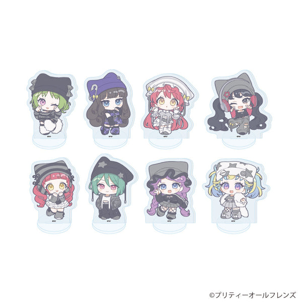 『プリティーオールフレンズ』アクリルぷちスタンド14/猫耳ニット帽ver. BOX(全8種)(ミニキャライラスト)