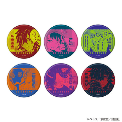 『ゴールデンマン』缶バッジ01/BOX(全6種)(公式イラスト)