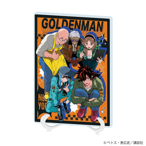 『ゴールデンマン』アクリルアートボード(A5サイズ)01/集合デザイン(公式イラスト)