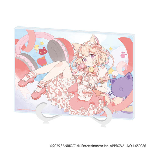 『にゃんたじあ!』アクリルアートボード(A5サイズ)05/若魔雲ふわり 2025誕生日ver.(公式イラスト)