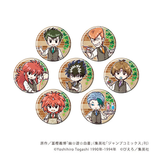 『幽☆遊☆白書』缶バッジ31/レトロ喫茶ver. BOX(全7種)(レトロアートイラスト)