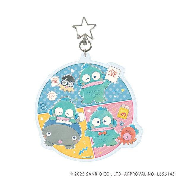 『はぴだんぶい』星型ナスカン付きデカアクリルキーホルダー01/ハンギョドン周年デザイン(グラフアートイラスト)