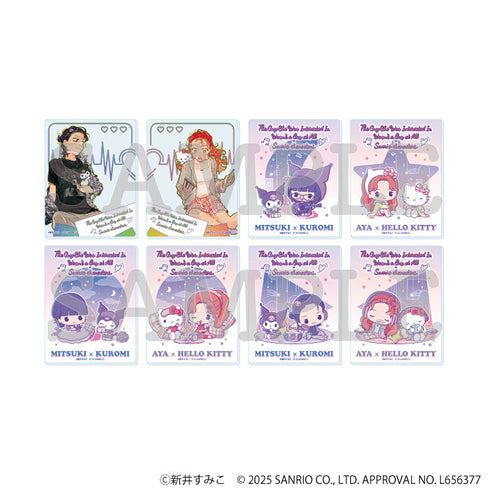 『気になってる人が男じゃなかった×サンリオキャラクターズ』アクリルカード01/BOX(全8種)(等身&ミニキャライラスト)