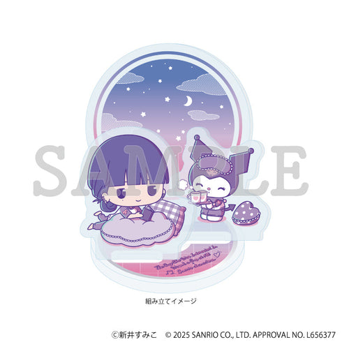 『気になってる人が男じゃなかった×サンリオキャラクターズ』アクリルスタンドプレート03/古賀みつき×クロミ B(ミニキャライラスト)