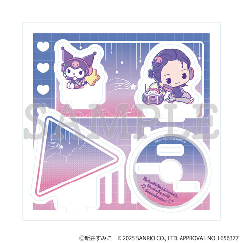『気になってる人が男じゃなかった×サンリオキャラクターズ』アクリルスタンドプレート05/古賀みつき×クロミ C(ミニキャライラスト)
