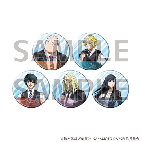 『SAKAMOTO DAYS』ホログラム缶バッジ(57mm)09/社会人風スーツver. ブラインド(全5種)(描き下ろしイラスト)【BOX】【202608再販】