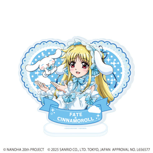 『魔法少女リリカルなのはシリーズ×サンリオキャラクターズ』アクリルスタンド02/フェイト×シナモロール(等身イラスト)
