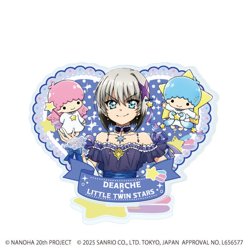 『魔法少女リリカルなのはシリーズ×サンリオキャラクターズ』アクリルスタンド04/ディアーチェ×リトルツインスターズ(等身イラスト)